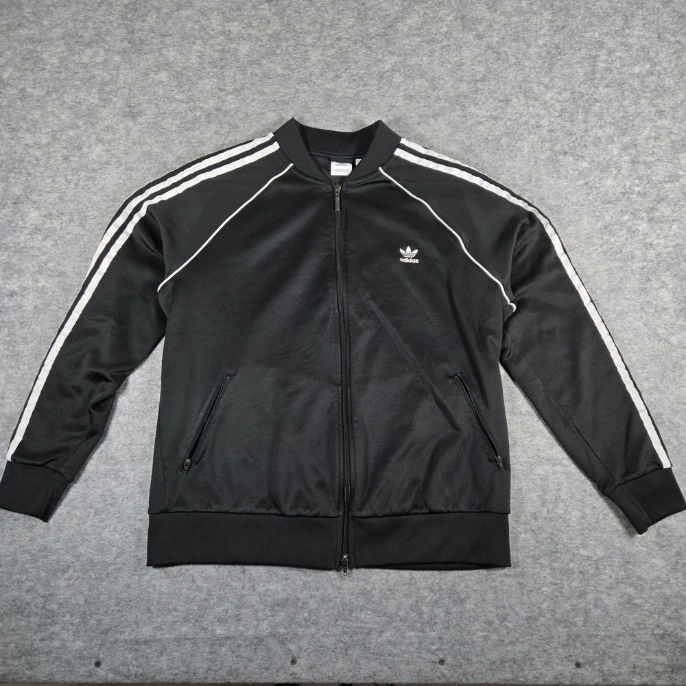 Adidas Womens Black SST Originals Track Jacket XL